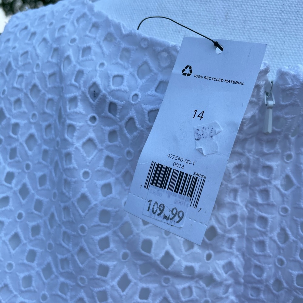 Banana Republic White Eyelet Dress - Picture 3 of 4